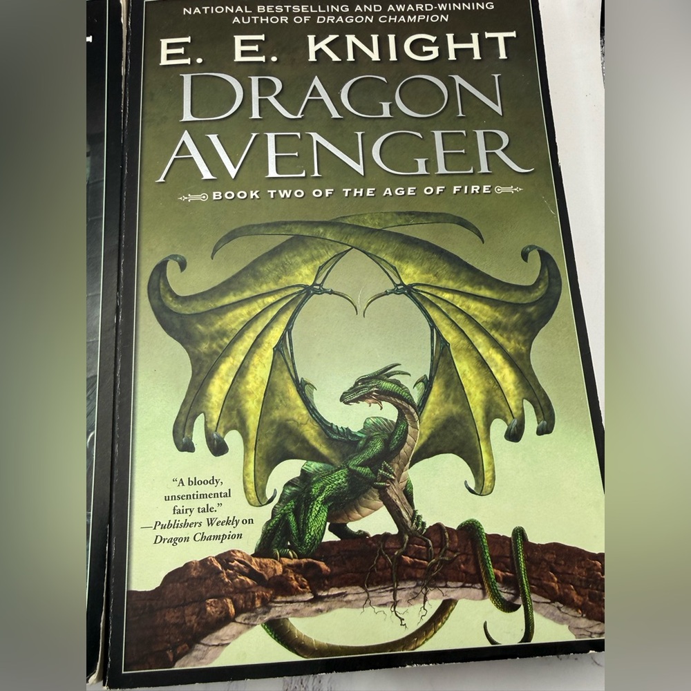 Dragon Avenger (Age of Fire, Book 2) & Dragon Rule (book 5) by E.E.Knight - Picture 3 of 4